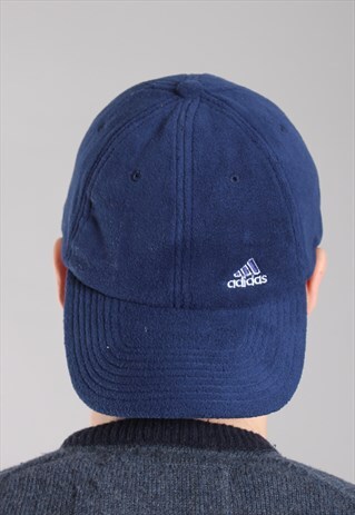 VINTAGE ADIDAS FLEECE BASEBALL CAP HAT