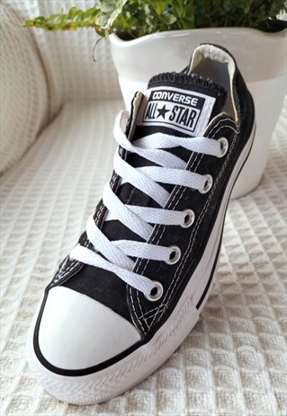 RETRO BLACK LOW- TOP CANVAS ALL STAR CONVERSE UK3
