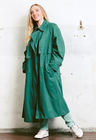 VINTAGE 80S OVERSIZED TRENCH COAT