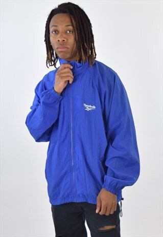 VINTAGE 90S BLUE REEBOK ZIP UP TRACK JACKET