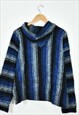 VINTAGE BAJA HOODIE BLUE MEDIUM