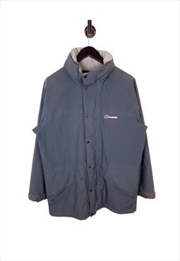 Men's Berghaus Gore-Tex Rain Jacket In Grey Size Medium