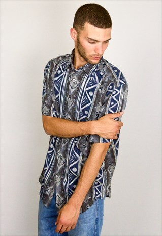 VINTAGE 90S PATTERNED SHIRT