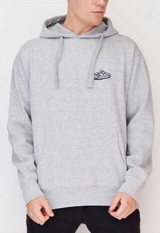 GREY SANDAL (NAVY) HOODIE