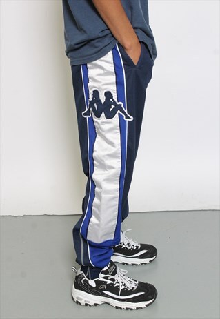 VINTAGE KAPPA TRACK PANTS BLUE