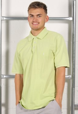 Vintage Yves Saint Laurent Polo Shirt in Green YSL Tee Large