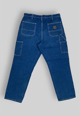 Vintage Carhartt Carpenter Jeans in Navy Blue