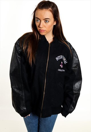 VINTAGE EMBROIDERED BOMBER JACKET J2222