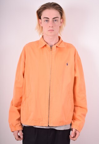 POLO RALPH LAUREN MENS VINTAGE HARRINGTON JACKET LARGE 90S