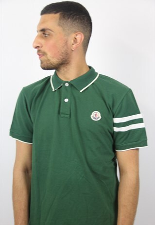 VINTAGE MONCLER GREEN POLO SHIRT