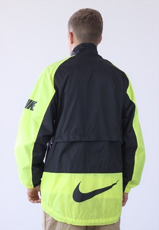 VINTAGE MENS NIKE BIG LOGO WINDBREAKER RUNNING JACKET