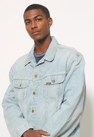 VINTAGE LEE ACID WASH DENIM JACKET