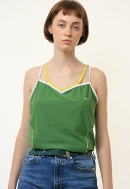 80s Vintage Nike Green Sleeveless Body Suit 4475
