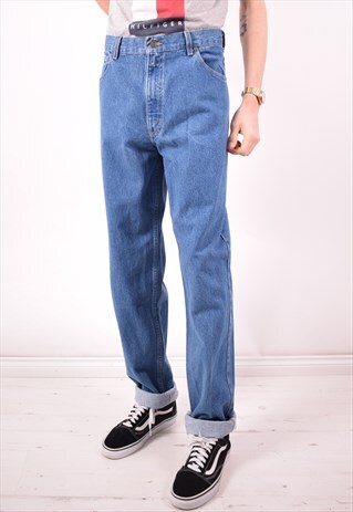 CARHARTT MENS VINTAGE JEANS W36 L36 BLUE 90S