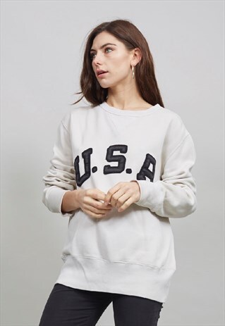 VINTAGE POLO RALPH LAUREN USA BEIGE SWEATER