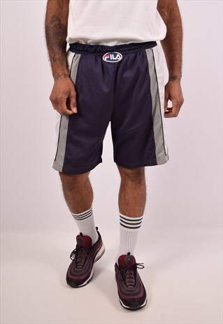 VINTAGE FILA SPORT SHORTS NAVY BLUE