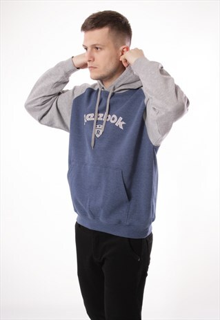 VINTAGE VTG RARE OLDSCHOOL REEBOK LOGO HOODIE JUMPER 12896