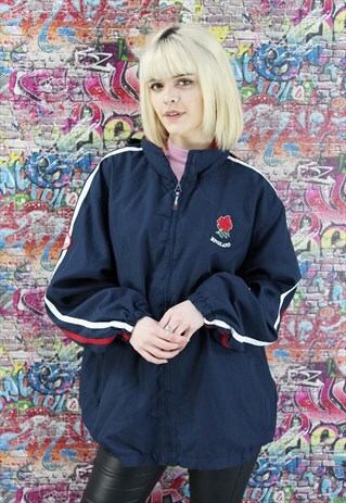 VINTAGE 90S SHELL JACKET/WINDBREAKER. UNISEX SPORTSWEAR.