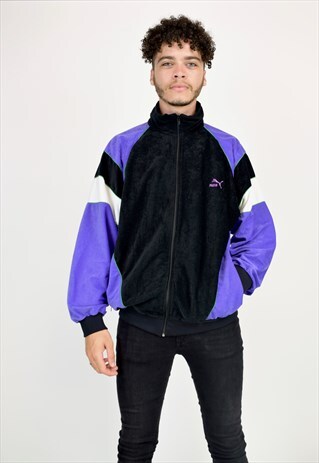 VINTAGE 90'S VELOUR PUMA TRACK JACKET