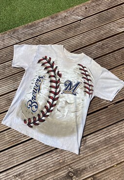 Liquid blue MLB Milwaukee bucks tie dye T-shirt large 