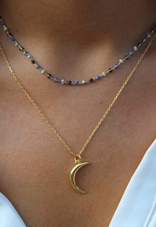 GOLD MOON NECKLACE