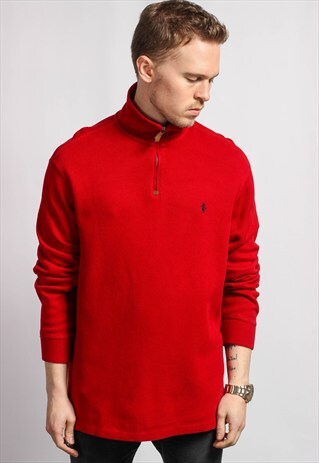 VINTAGE RALPH LAUREN HALF ZIP JUMPER