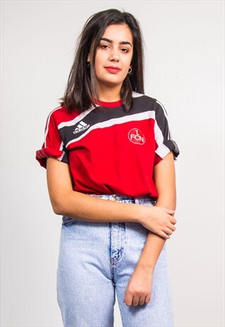 90'S VINTAGE RED ADIDAS SPORTS T-SHIRT