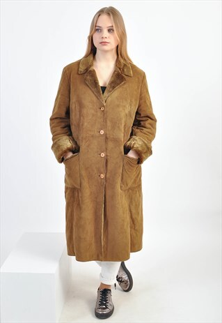 VINTAGE 90S FAUX FUR COAT