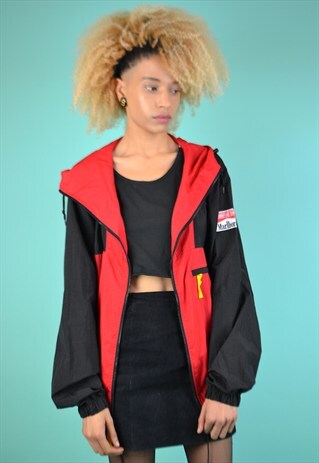 VINTAGE 90'S HOODED WINDBREAKER