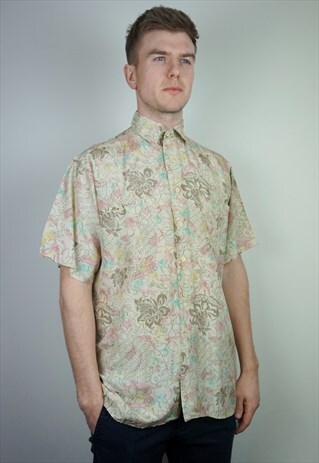 PURE SILK PATTERNED SHIRT