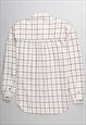 OFF-WHITE '90S PLAID SHOULDER PAD PLAID LONG SLEEVE SHIRT