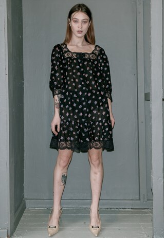 CHRISTIAN DIOR VINTAGE FLOWER DRESS