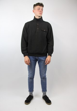 VINTAGE BUGATTI BUTTON-UP SWEATSHIRT