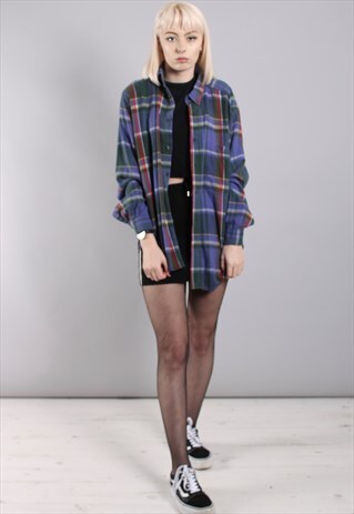 VINTAGE CHECK FLANNEL SHIRT