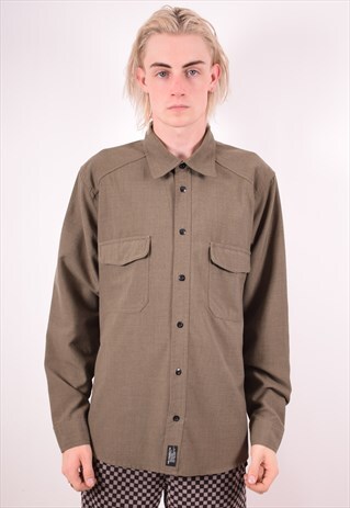 LEVI'S MENS VINTAGE SHIRT XL KHAKI 90S