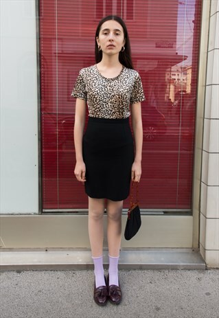 VINTAGE 90'S CLASSY WOOL MINISKIRT