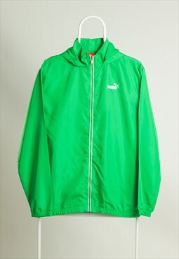 Vintage Puma Sportswear Shell Jacket Green