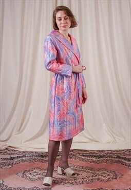 60's Pink & Lila Dressing Gown