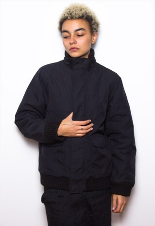 VINTAGE 90S CARHARTT BLACK BOMBER JACKET ID:1410