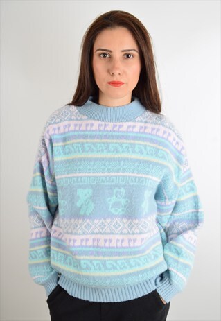 VINTAGE JUMPER PASTEL COLORS (1583)