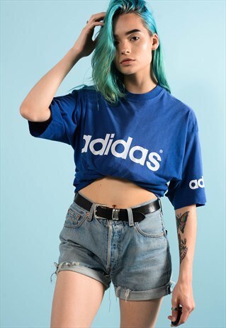 VINTAGE ADIDAS BLUE T-SHIRT