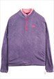 Vintage 90's The North Face Fleece Jumper Quarter Zip Purple