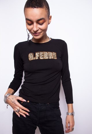 VINTAGE 90S GIANFRANCO FERRE BIG LOGO TOP ID:A137
