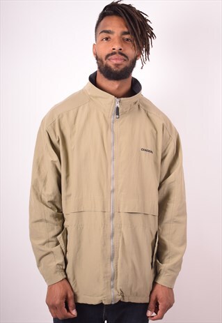 DIADORA MENS VINTAGE JACKET LARGE BROWN 90S