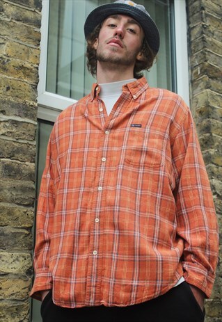 VINTAGE / 90'S / CHAPS (RALPH LAUREN) / ORANGE SHIRT