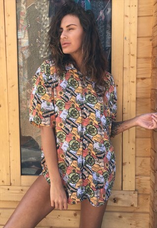 OVERSIZED RETRO 90S 80S VINTAGE UNISEX FESTIVAL SHIRT