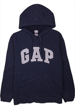 Vintage 90's Gap Hoodie Spellout Navy