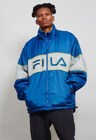 MULTI COLOURED SUPER OVERSIZED FILA PUFFER JACKET