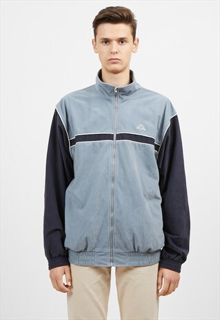 VINTAGE BLUE KAPPA ZIP TRACK JACKET