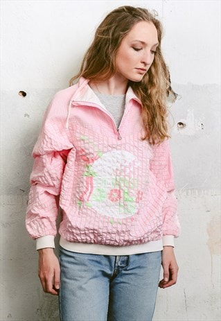 VINTAGE 90S PINK SHELL JACKET